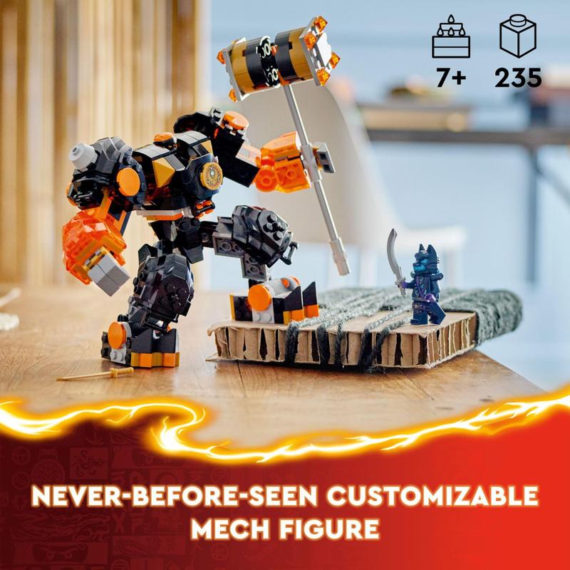 くるみるく　Nigi-Earth LEGO NINJAGO Cole's Elemental Earth Mech - Brinquedo com